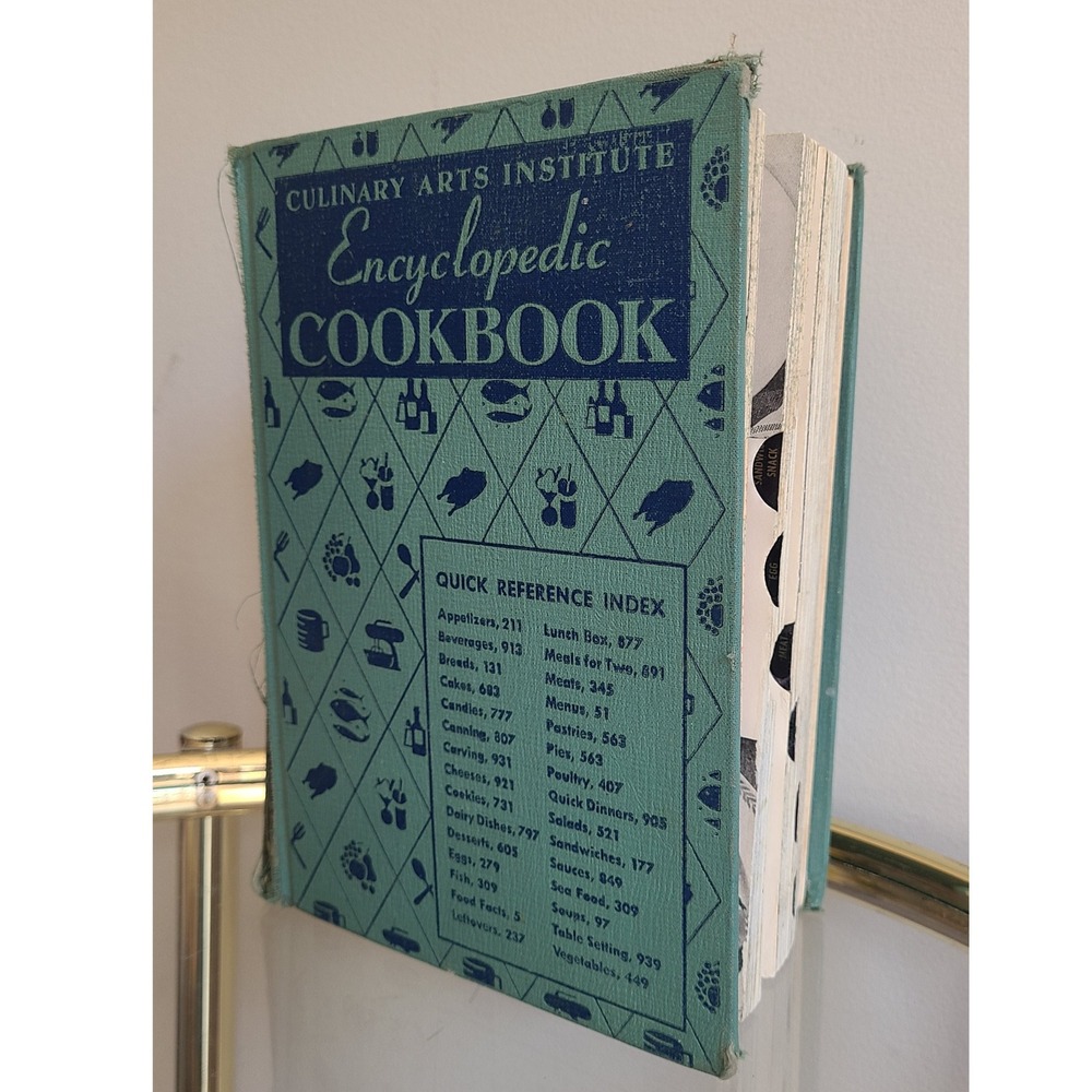 Vintage 1950 Culinary Arts Institute Encyclopedic‎ Cookbook Ruth Berolzheimer